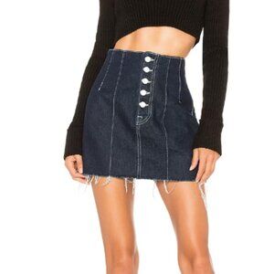 Girlfrnd Girlfriend Twiggy Mini Skirt with detailed buttons